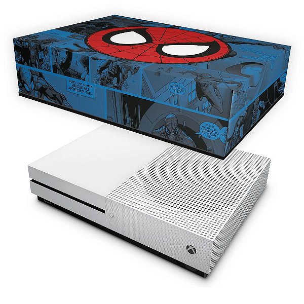 Xbox One Slim Capa Anti Poeira - Homem-Aranha Spider-Man Comics