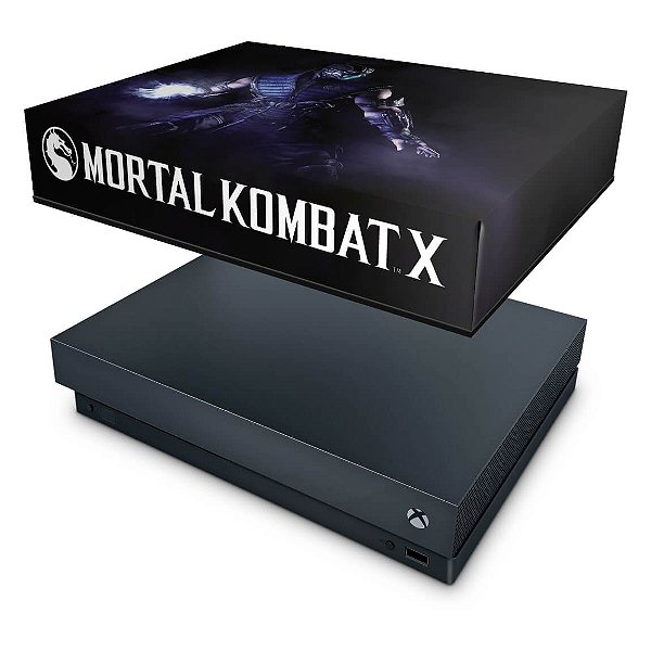 Xbox One X Capa Anti Poeira - Mortal Kombat X - Subzero
