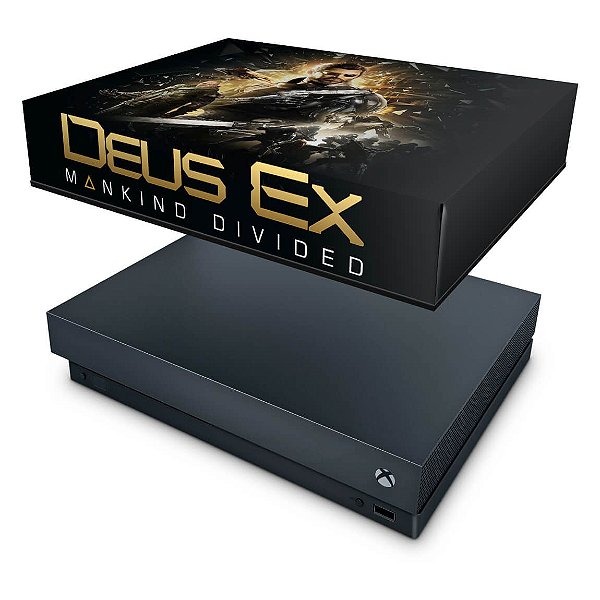 Xbox One X Capa Anti Poeira - Deus Ex: Mankind Divided - Pop Arte Skins