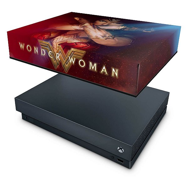 Xbox One X Capa Anti Poeira - Mulher Maravilha