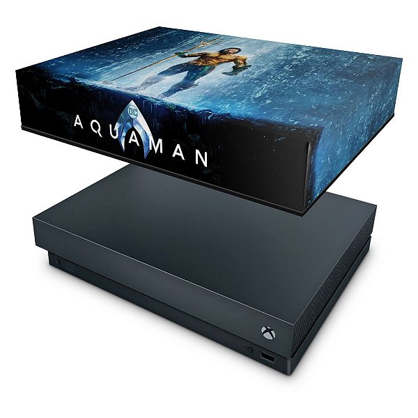 Xbox One X Capa Anti Poeira - Aquaman