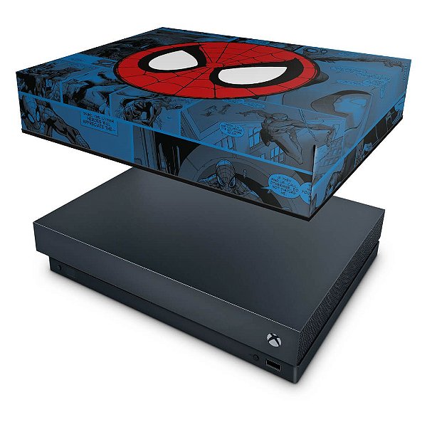 Xbox One X Capa Anti Poeira - Homem-Aranha Spider-Man Comics