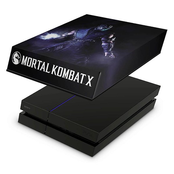 PS4 Fat Capa Anti Poeira - Mortal Kombat X - Sub Zero
