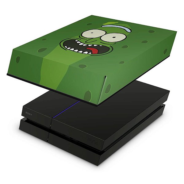 PS4 Fat Capa Anti Poeira - Pickle Rick And Morty