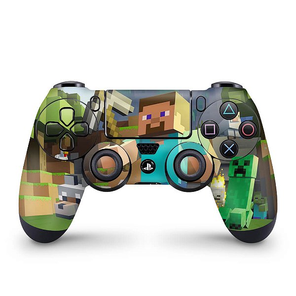 Skin PS4 Controle - Creeper Minecraft - Pop Arte Skins Atacado