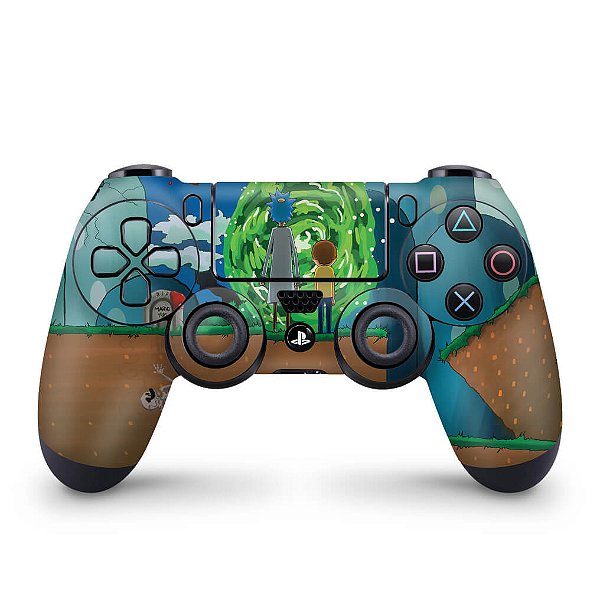 Skin PS4 Controle - Rick And Morty Mario