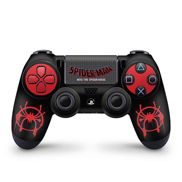 Skin PS4 Controle - Homem-Aranha no Aranhaverso