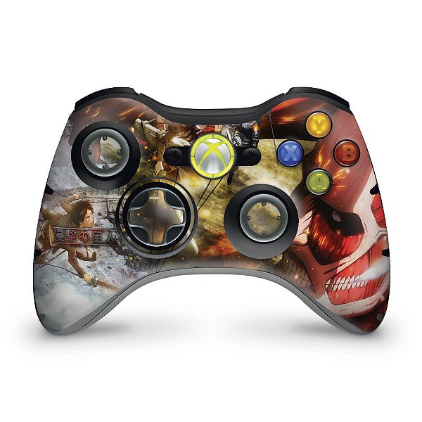 Skin Xbox 360 Controle - Attack On Titan #a