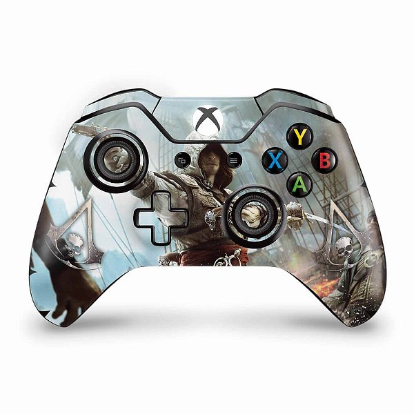 Skin Xbox One Fat Controle - Assassins Creed Black Flag