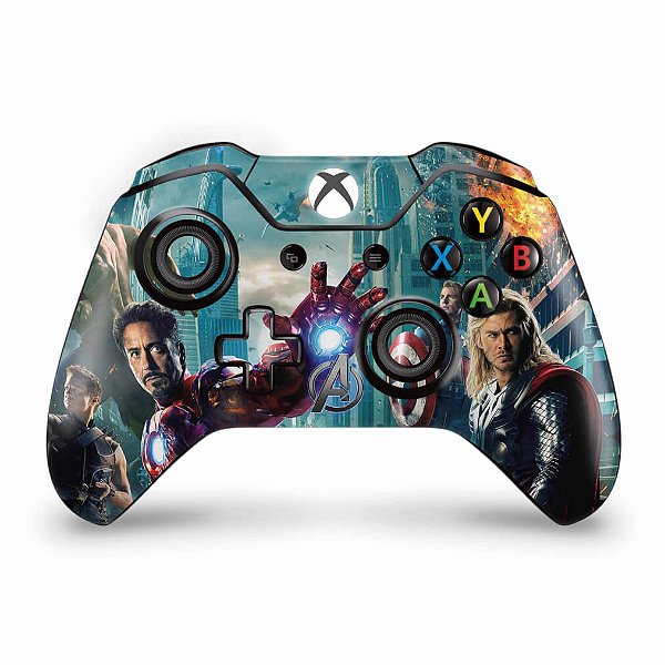 Skin Xbox One Fat Controle - The Avengers - Os Vingadores