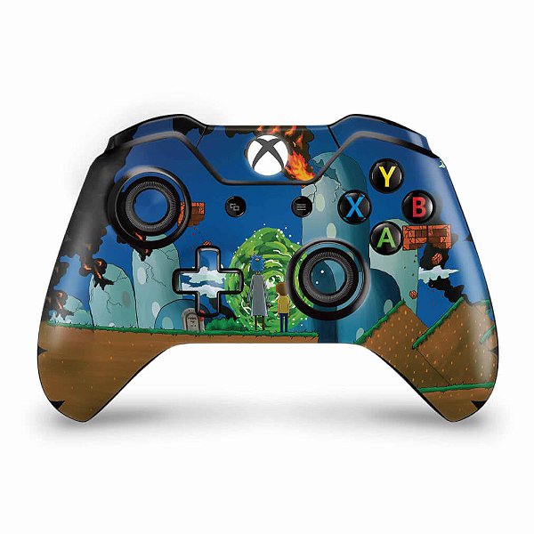 Skin Xbox One Fat Controle - Rick And Morty Mario