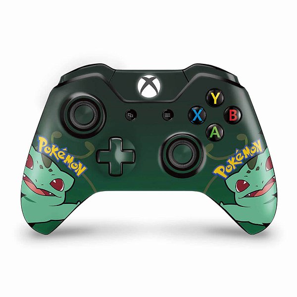 Skin Xbox One Fat Controle - Pokemon Bulbasaur