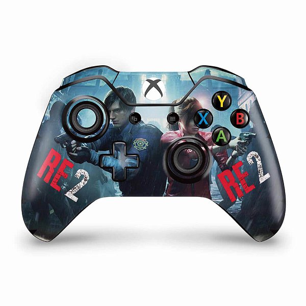 Skin Xbox One Fat Controle - Resident Evil 2 Remake