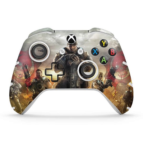 Skin Xbox One Slim X Controle - Gears of War