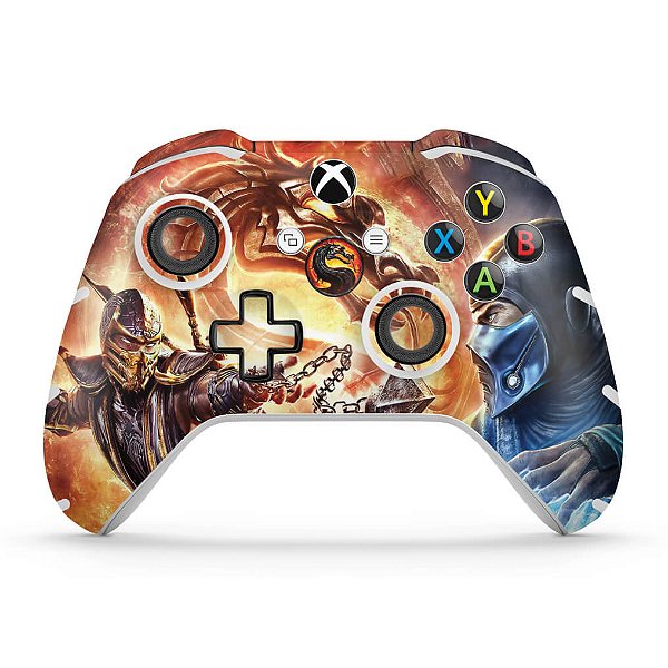 Skin Xbox One Slim X Controle - Mortal Kombat