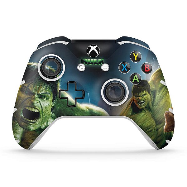 Skin Xbox One Slim X Controle - Hulk