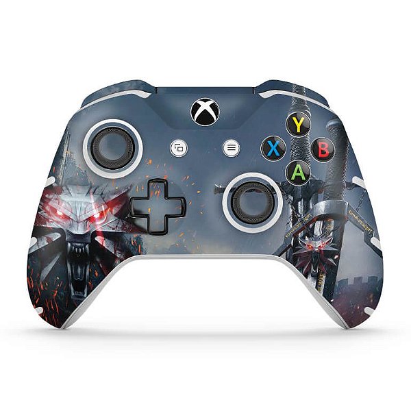 Skin Xbox One Slim X Controle - The Witcher 3 #A