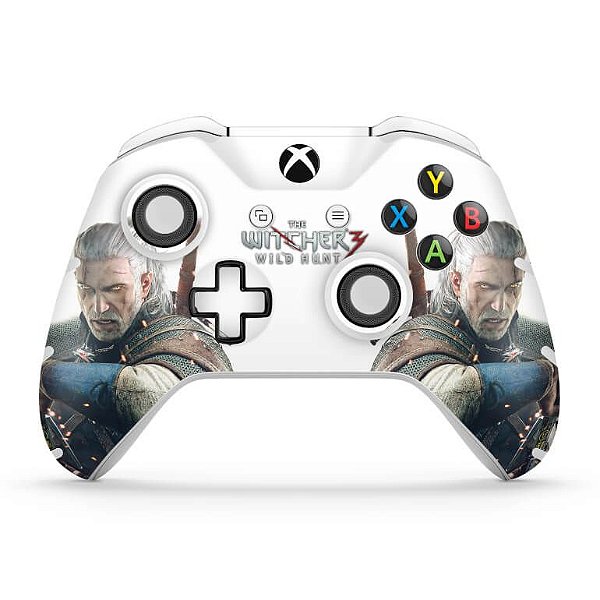 Skin Xbox One Slim X Controle - The Witcher 3 #B