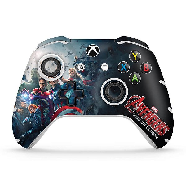 Skin Xbox One Slim X Controle - Avengers - Age of Ultron