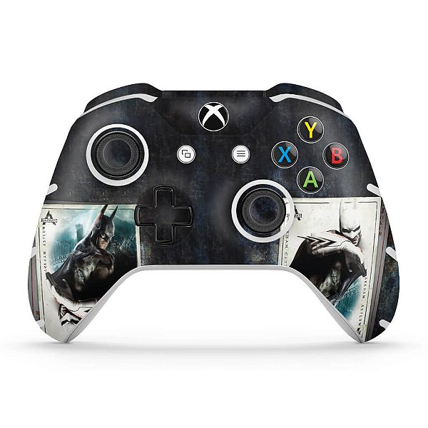 Skin Xbox One Slim X Controle - Batman Return to Arkham