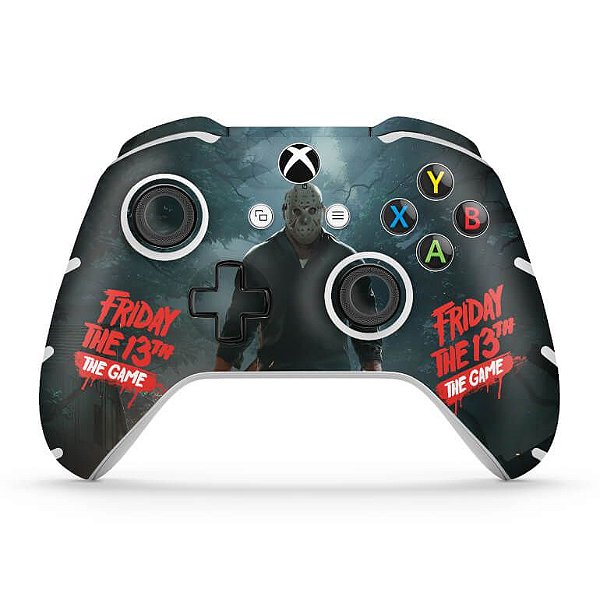 Skin Xbox One Slim X Controle - Friday the 13th The game - Sexta-Feira 13