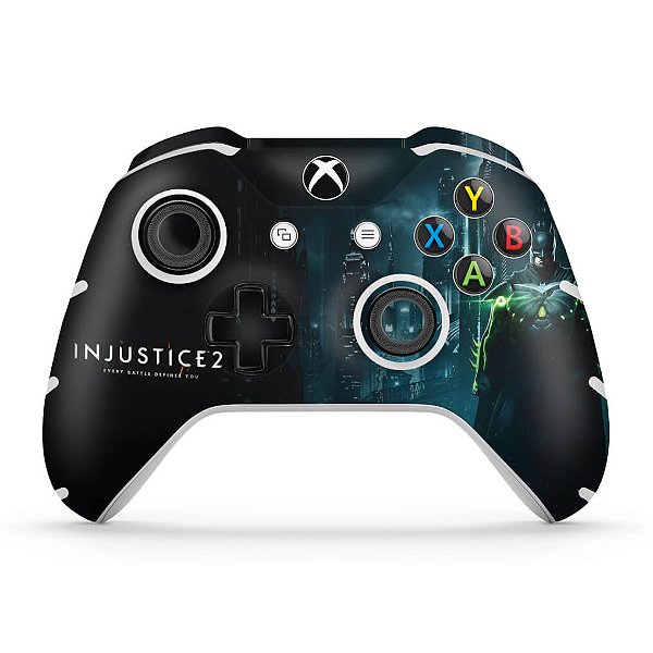 Skin Xbox One Slim X Controle - Injustice 2