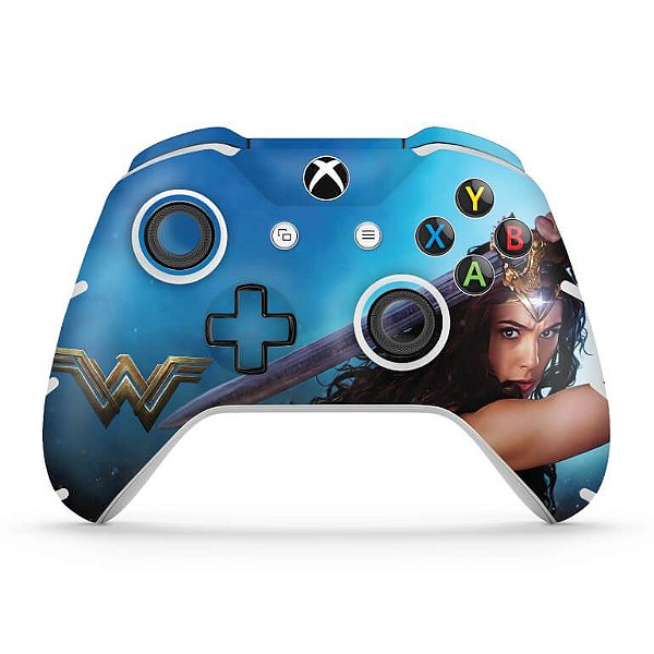 Skin Xbox One Slim X Controle - Mulher Maravilha