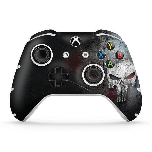 Skin Xbox One Slim X Controle - The Punisher Justiceiro #b