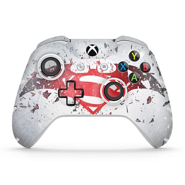 Skin Xbox One Slim X Controle - Batman vs Superman Logo