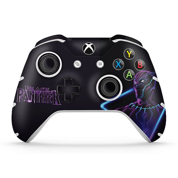 Skin Xbox One Slim X Controle - Pantera Negra
