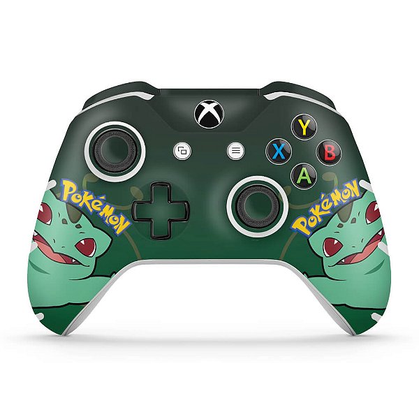 Skin Xbox One Slim X Controle - Pokemon Bulbasaur