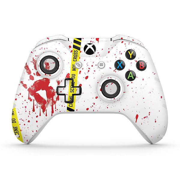 Skin Xbox One Slim X Controle - Cena de Crime Scene