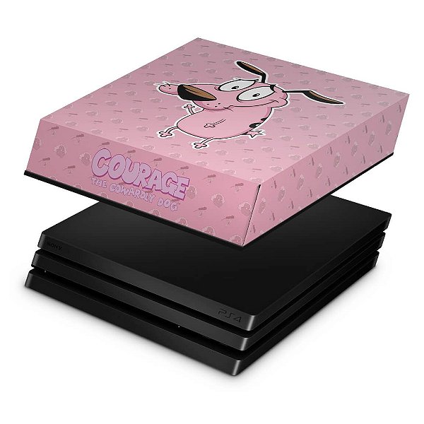 PS4 Pro Capa Anti Poeira - Coragem: O cão covarde