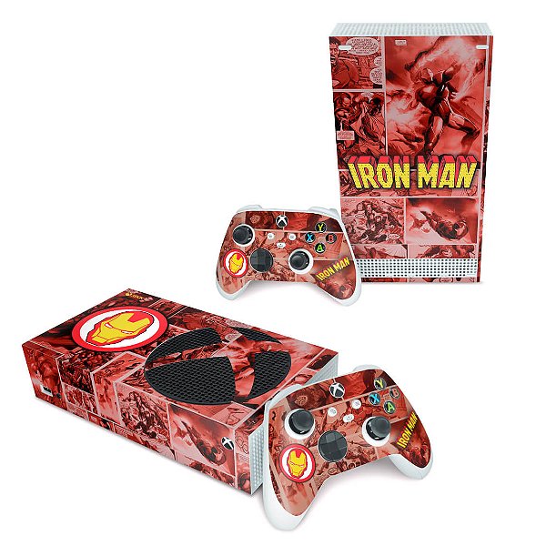 Xbox Series S Skin - Homem De Ferro Comics