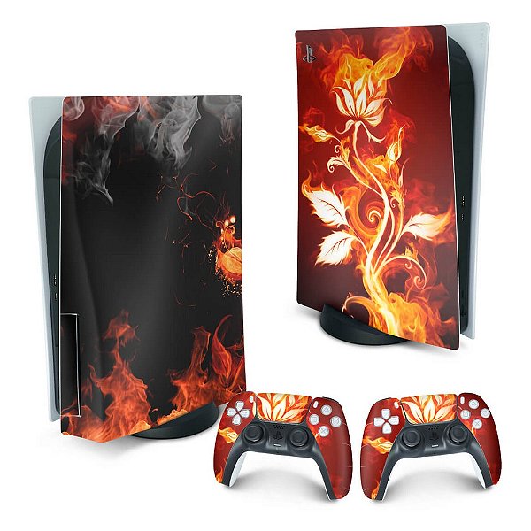 PS5 Fat Skin - Fire Flower