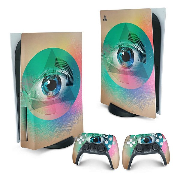 PS5 Fat Skin - Abstrato #89