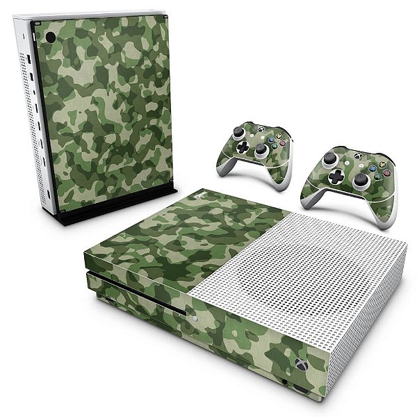 Xbox One Slim Skin - Camuflado Verde