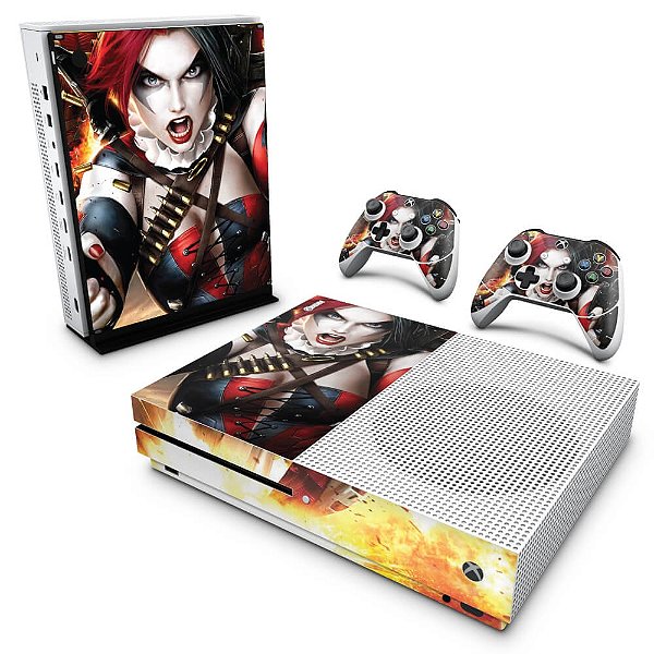 Xbox One Slim Skin - Arlequina Harley Quinn #B