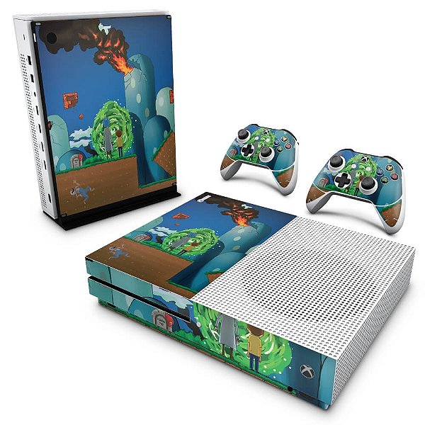 Xbox One Slim Skin - Rick And Morty Mario