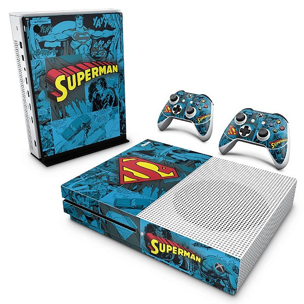 Xbox One Slim Skin - Super Homem Superman Comics