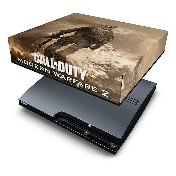 PS3 Slim Capa Anti Poeira - Modern Warfare 2