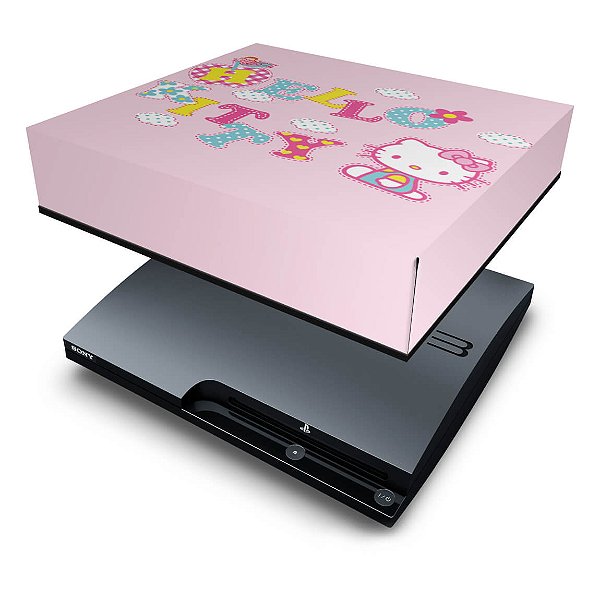 PS3 Slim Capa Anti Poeira - Hello Kitty