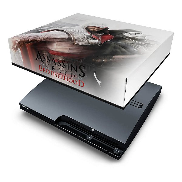 PS3 Slim Capa Anti Poeira - Assassins Creed Brotherhood #B