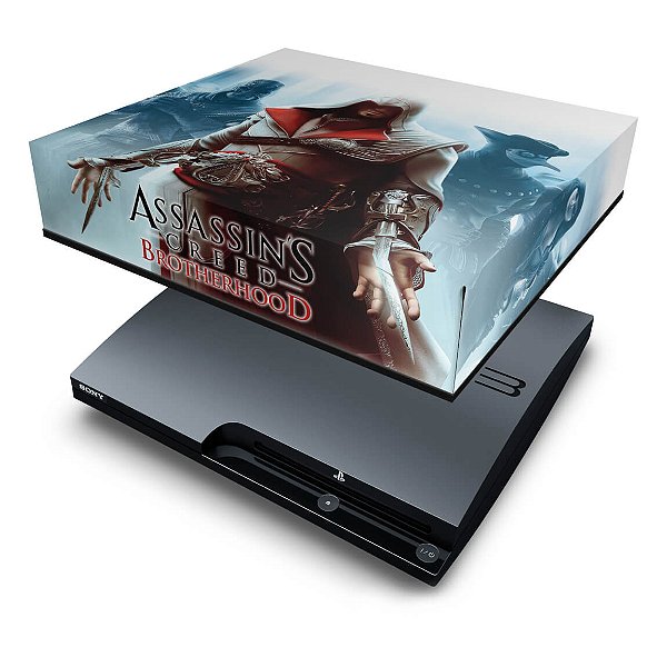 PS3 Slim Capa Anti Poeira - Assassins Creed Brotherhood #C