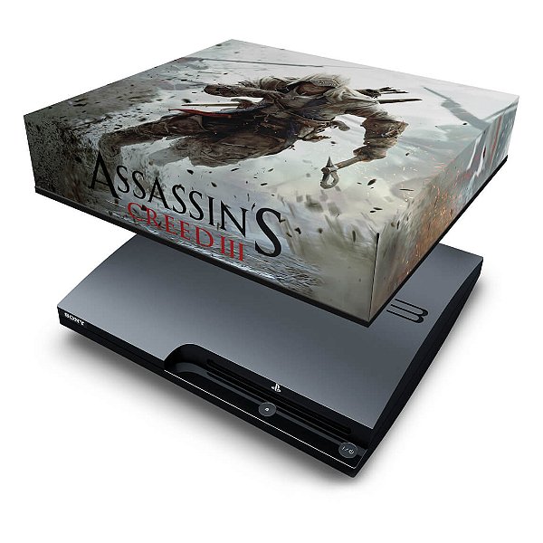 PS3 Slim Capa Anti Poeira - Assassins Creed 3