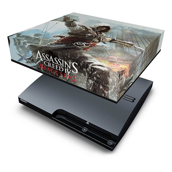 PS3 Slim Capa Anti Poeira - Assassins Creed IV Black Flag