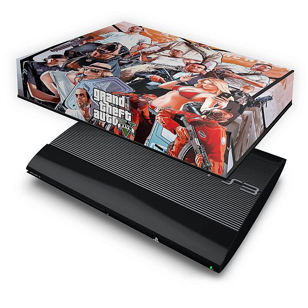 PS3 Super Slim Capa Anti Poeira - Gta V 5