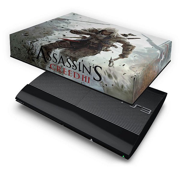 PS3 Super Slim Capa Anti Poeira - Assassins Creed 3