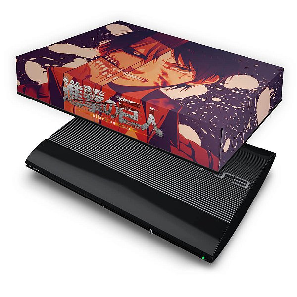 PS3 Super Slim Capa Anti Poeira - Attack On Titan #a