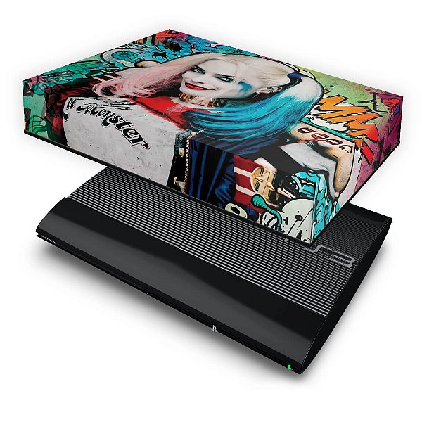 PS3 Super Slim Capa Anti Poeira - Esquadrão Suicida Coringa